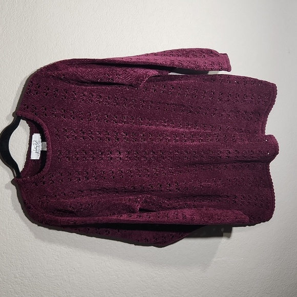 Katheryn Deene Sweater Womens Size 18 20 Tunic Knit Plum Plus Top Katy D Purple - Picture 1 of 7